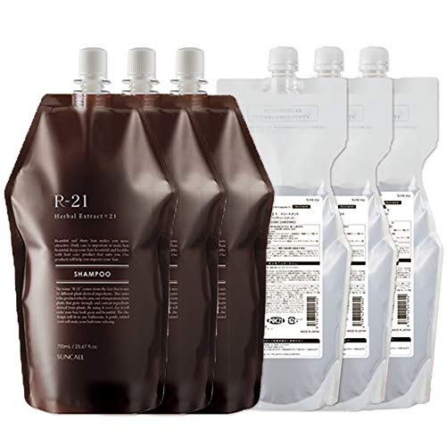 M　R21シャンプー×3トリートメント×1レフィル4点セット Amazon | サンコール【セット】R-21 シャンプー 500ml +